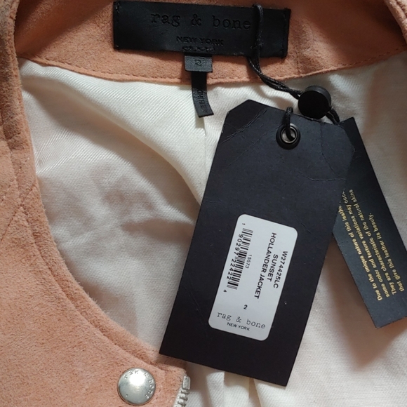 sold Rag & Bone Pink Hollander Jacket - Picture 3 of 5